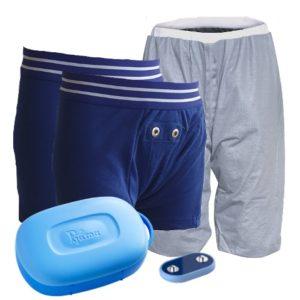 Sängvätningslarm - Boxer, Pjama Shorts, Sensor och högtalare