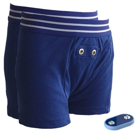 Bundle with smart boxers and bedwetting alarm sensor.