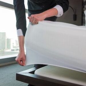 Waterproof bedwetting sheet for boxspring mattresses.