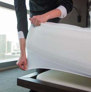 Vandtæt lagen til sengevædning til boxmadrasser.